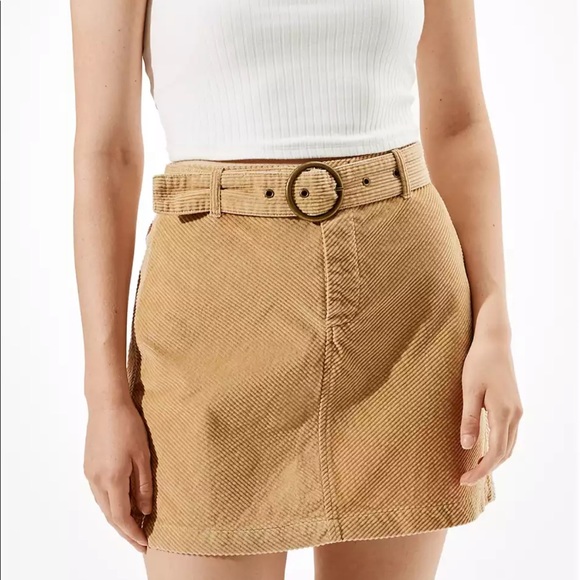 NWT AE Corduroy Belted Mini Skirt SIZE XS - Picture 1 of 10